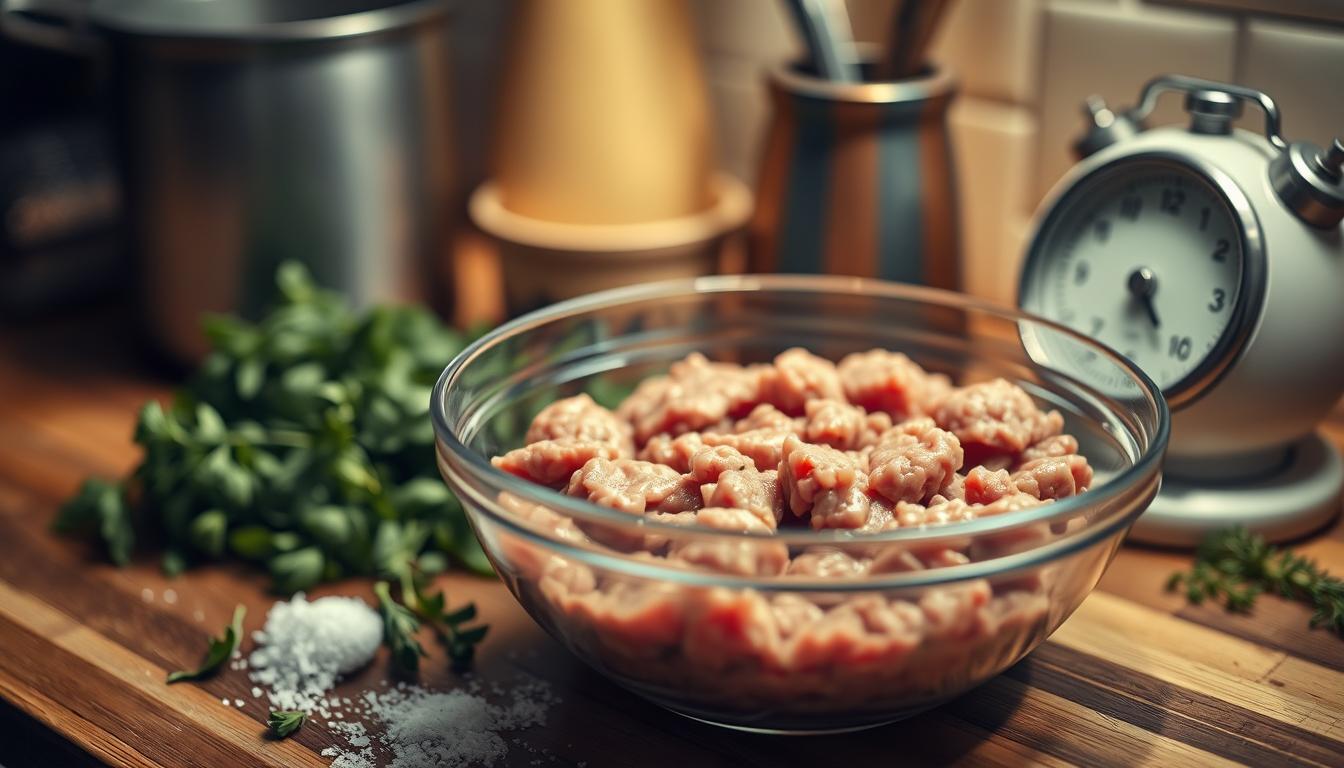 Hackfleisch schnell auftauen